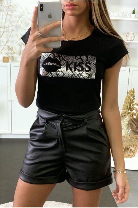 kiss rhinestone t shirt