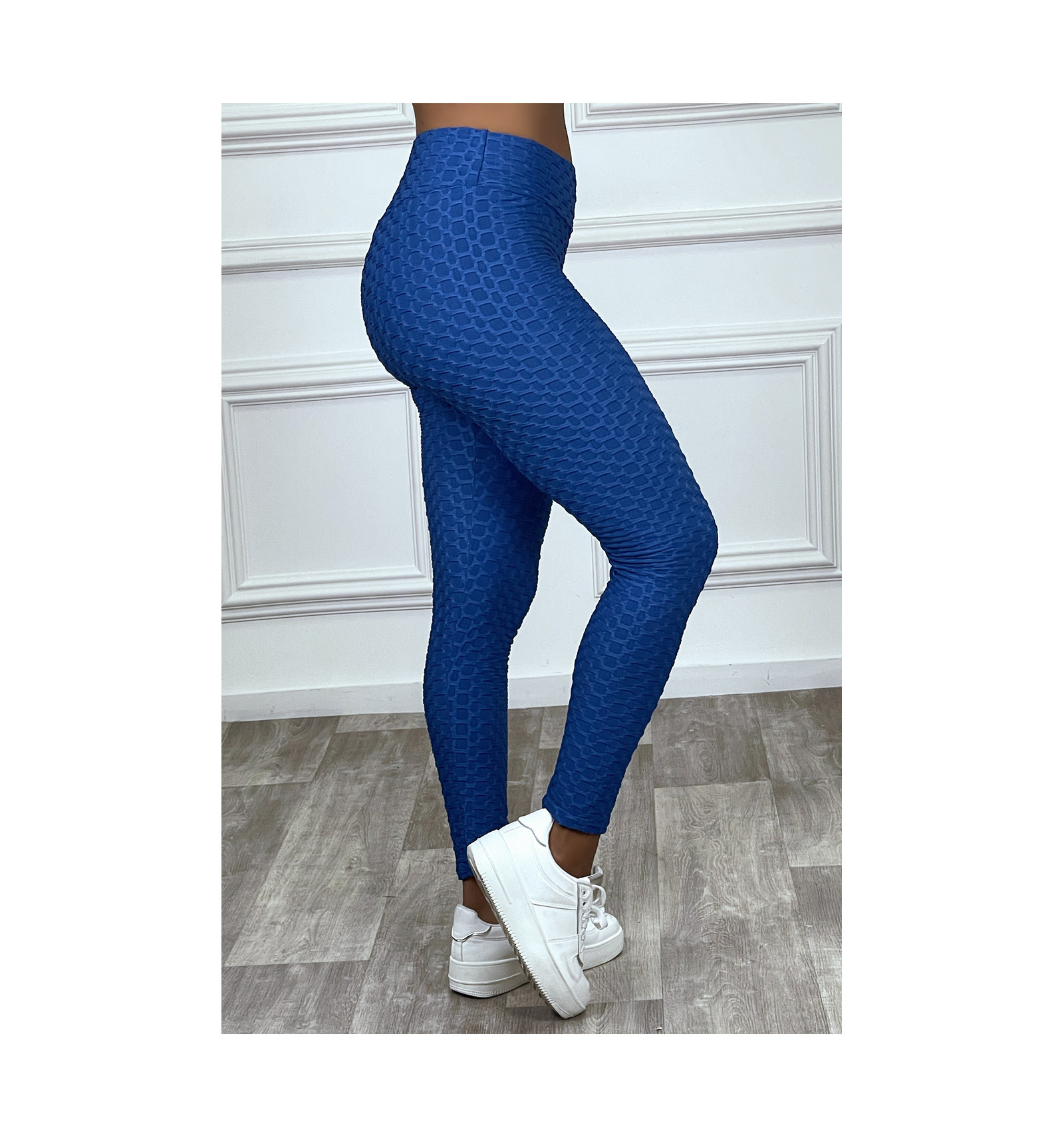Anti-cellulite And Push Up Leggings - Blue – Gymkartel