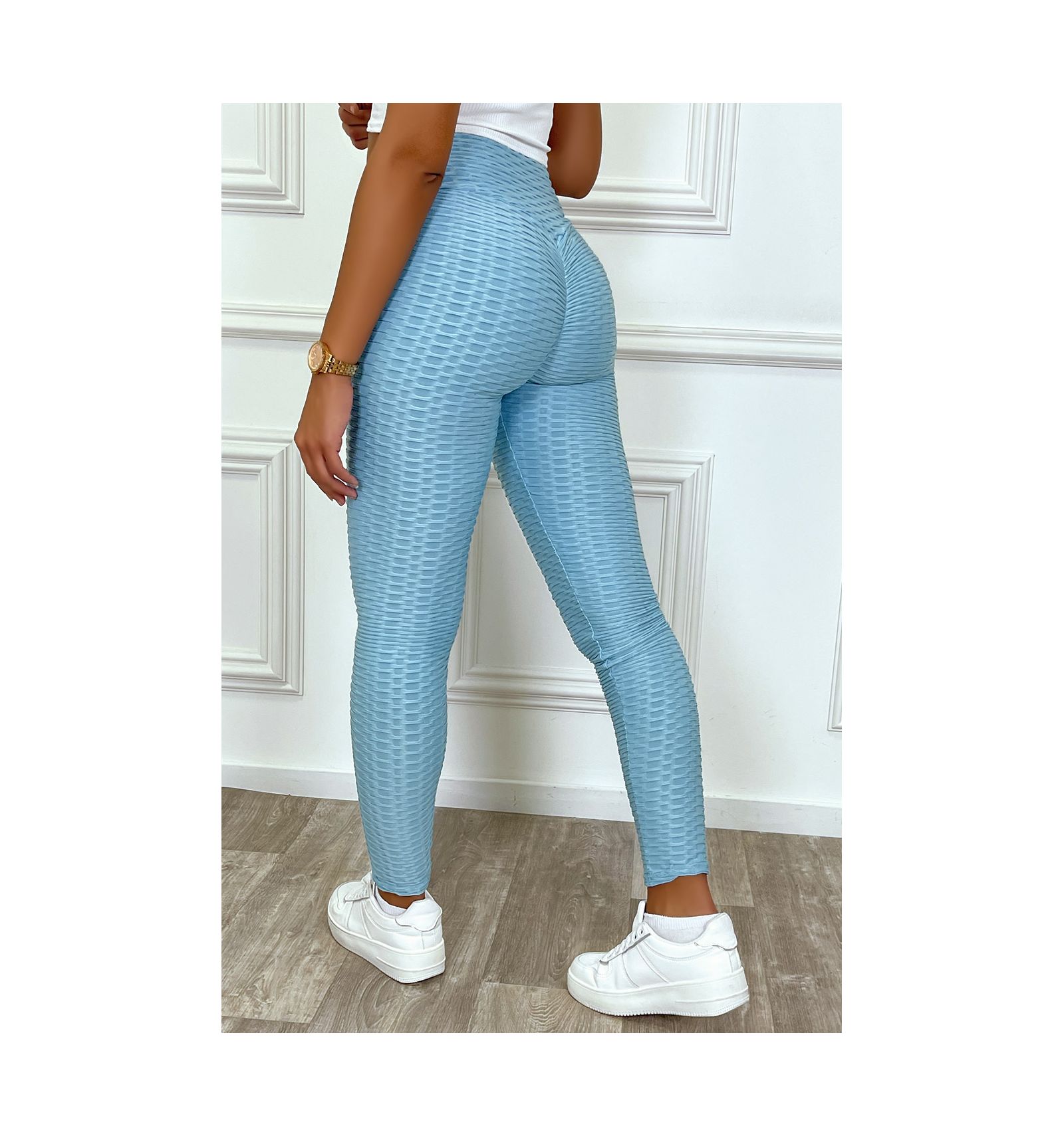 Leggings with modelling push-up effect, graduated compression and caffeine  + vitamin E