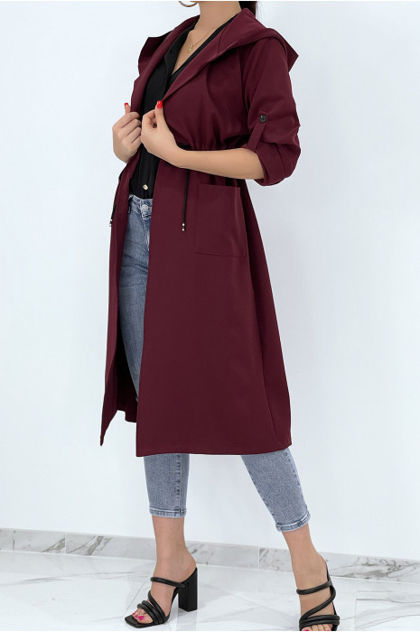 fluid womens jacket burgundy