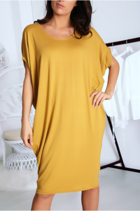 mustard tunic dress