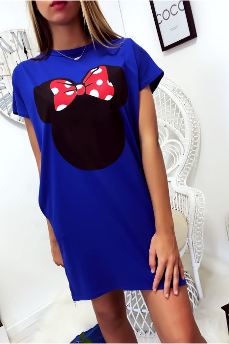 royal blue t shirt dress