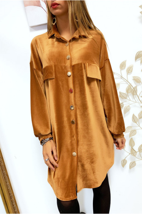 chemise camel