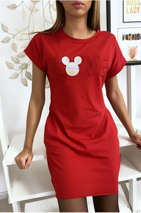 robe tee shirt rouge