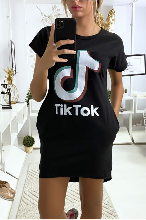 black tee shirt dress