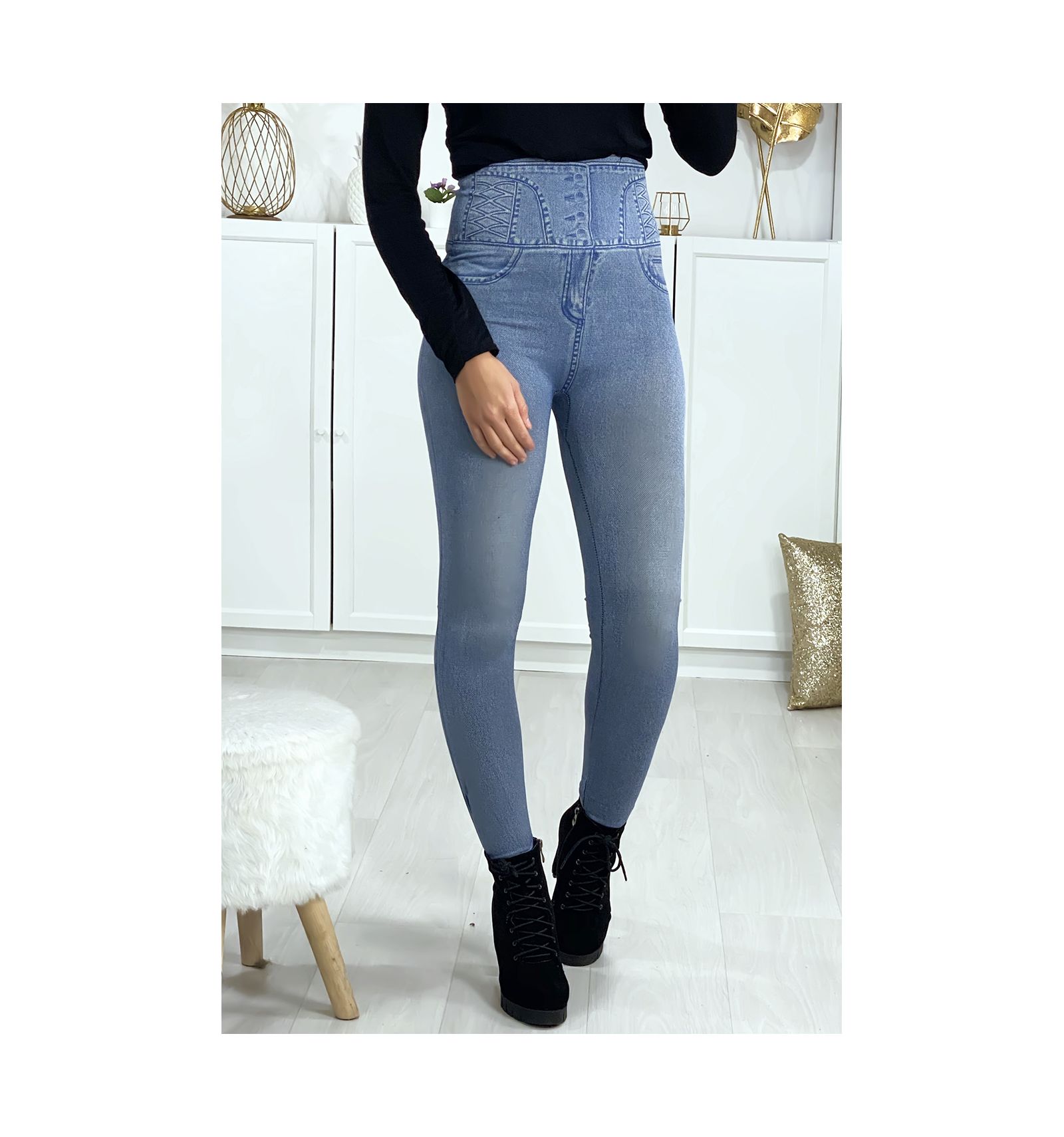 leggings jeans amincissant