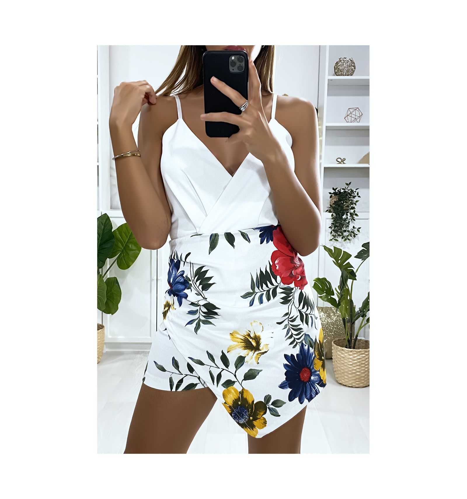 in the style white playsuit