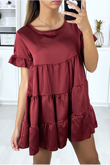 satin tunic dress