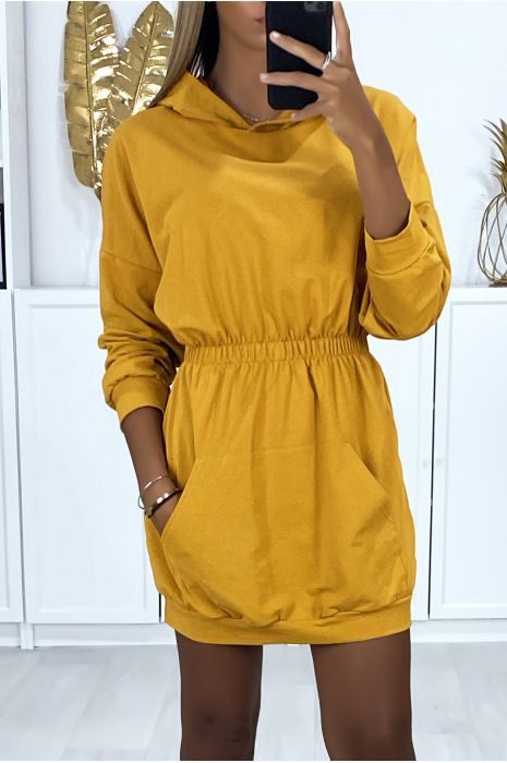 womens sweatshirt dress with pockets