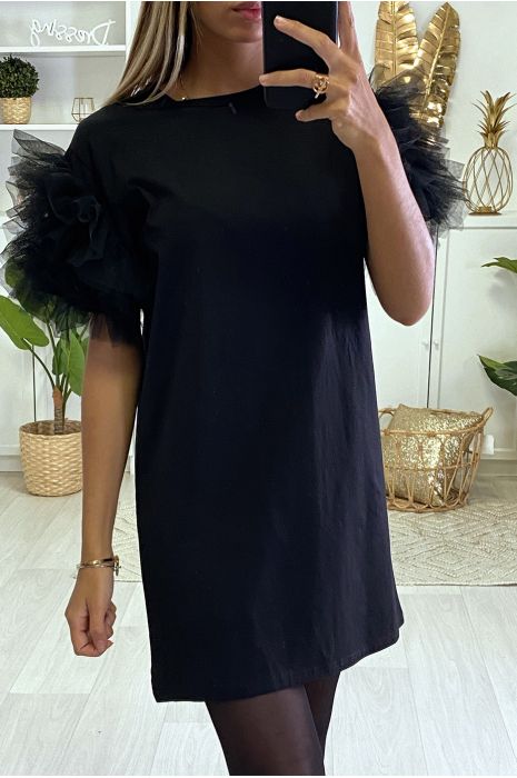 plain black tshirt dress